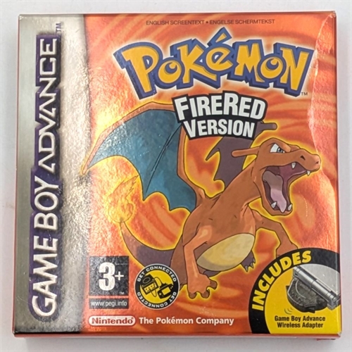 Pokemon FireRed Version - I Original Æske - Gameboy Advance Spil (A Grade) (Genbrug)